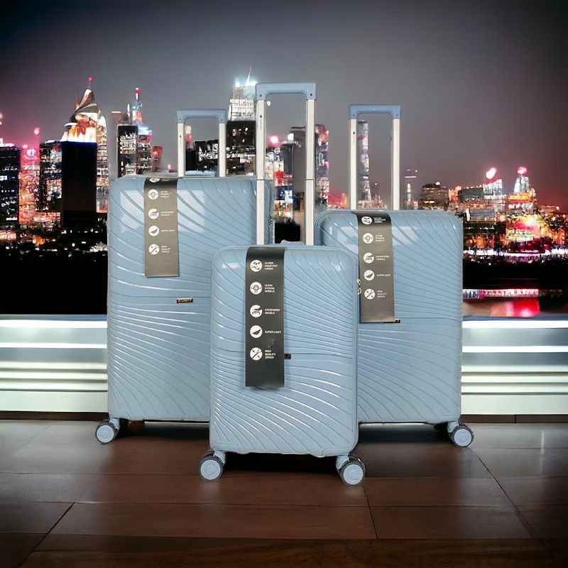 AURORA : lot de 3 valises en polypropylène