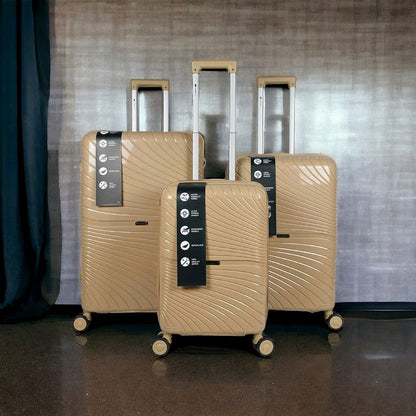 AURORA : lot de 3 valises en polypropylène