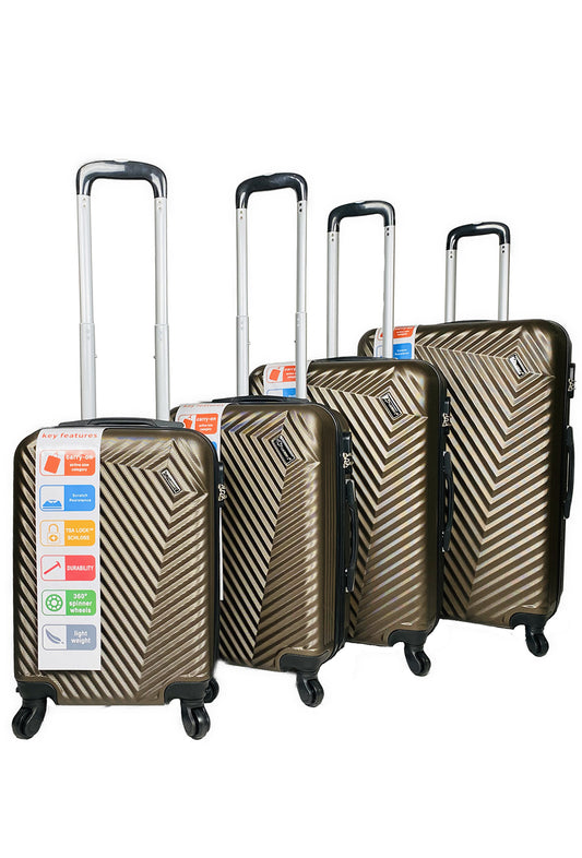 CAVALCADE : Lot de 4 valises en ABS