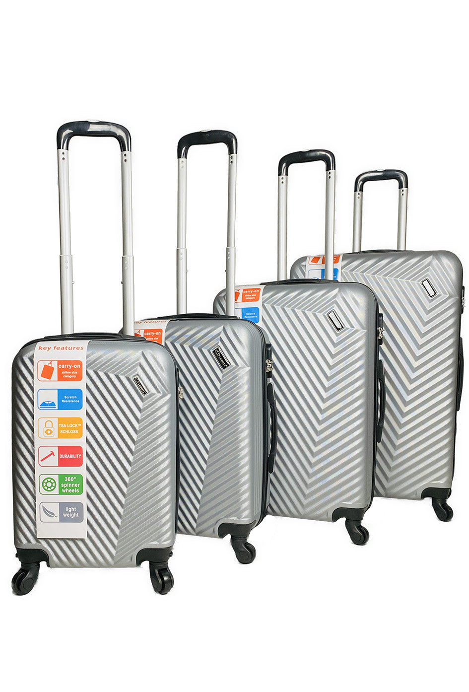 CAVALCADE : Lot de 4 valises en ABS