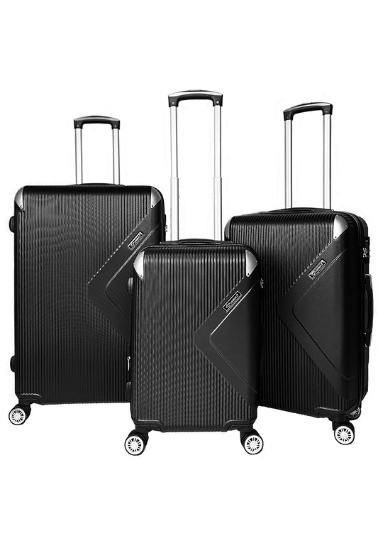 SPY : Lot de 3 valises en ABS renforcé. Extenssible