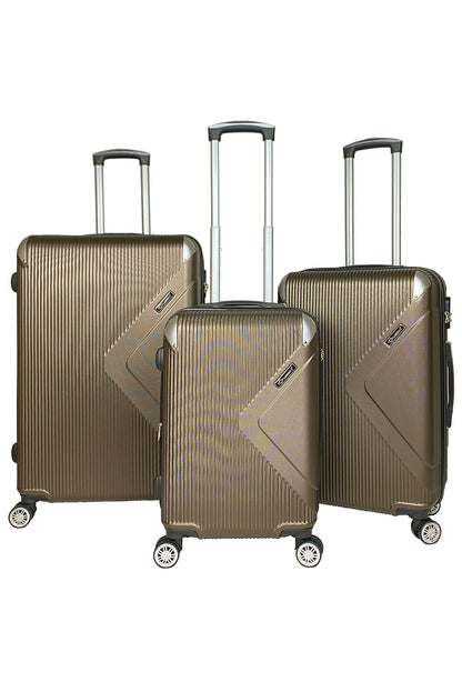 SPY : Lot de 3 valises en ABS renforcé. Extenssible