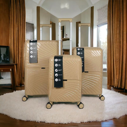 AURORA : lot de 3 valises en polypropylène