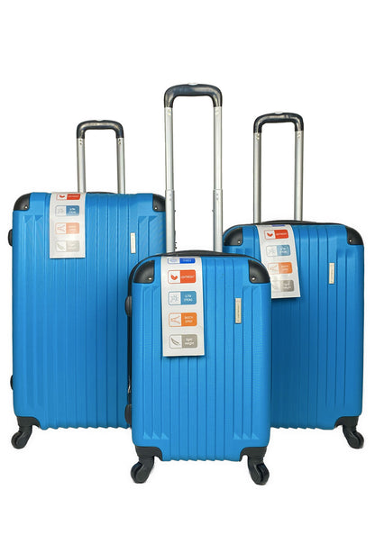 SHIELD : Lot de 3 valises en ABS renforcé. Extenssible