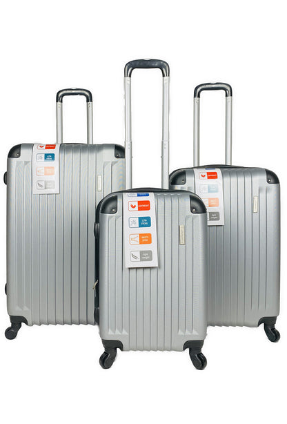 SHIELD : Lot de 3 valises en ABS renforcé. Extenssible