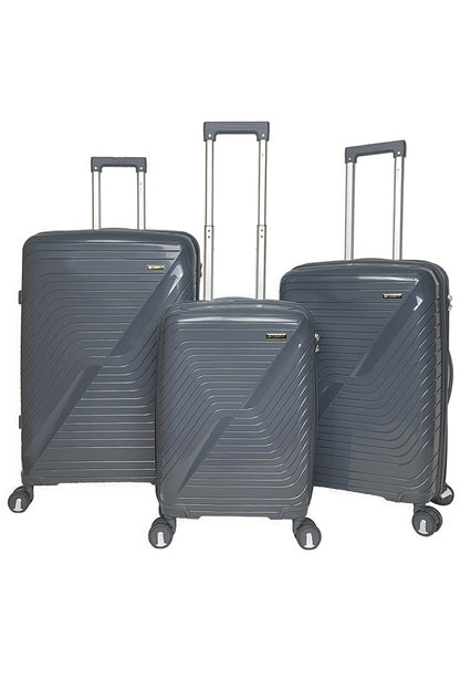 GLOWY : Lot de 3 valises en polypropylène. (PP002) PE24 (Sakura)