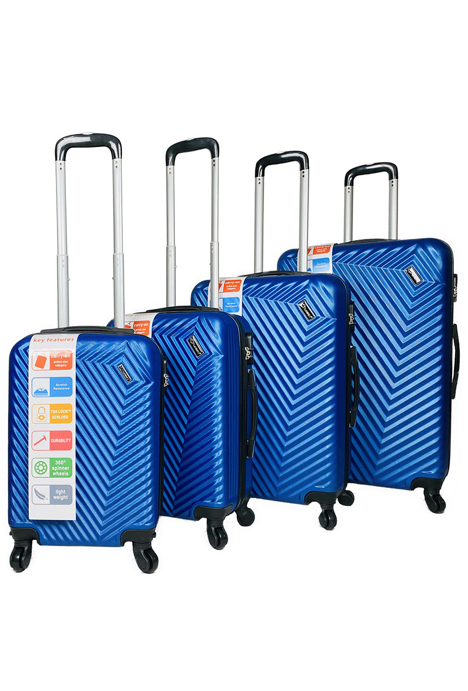 CAVALCADE : Lot de 4 valises en ABS