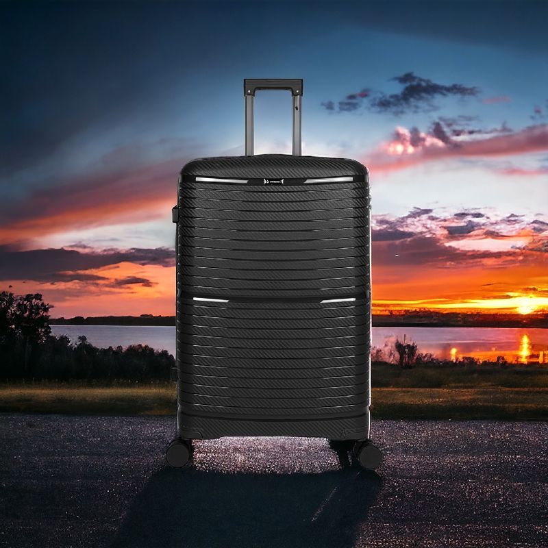 DAWN : lot de 3 valises et 1 vanity case en polypropylène incassable.