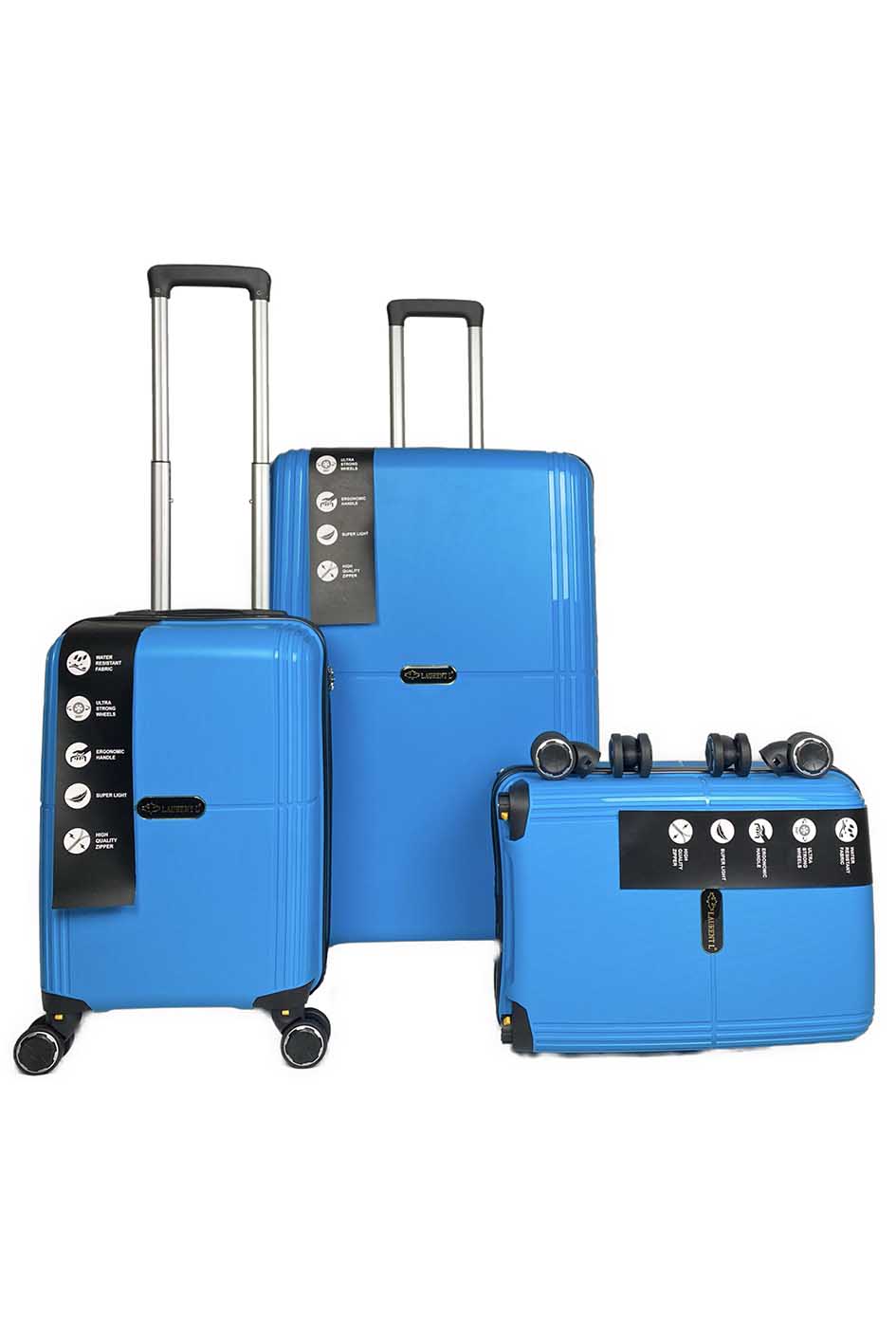 EARTH, lot de 3 valises en polypropylène RECYCLE. PE24 (BG)