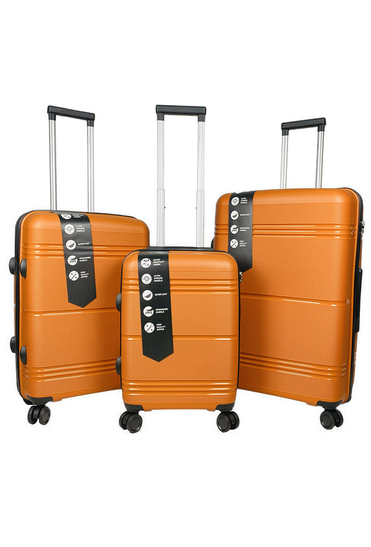 PANORAMA, ensemble de 3 valises en polypropylène. (BC) H