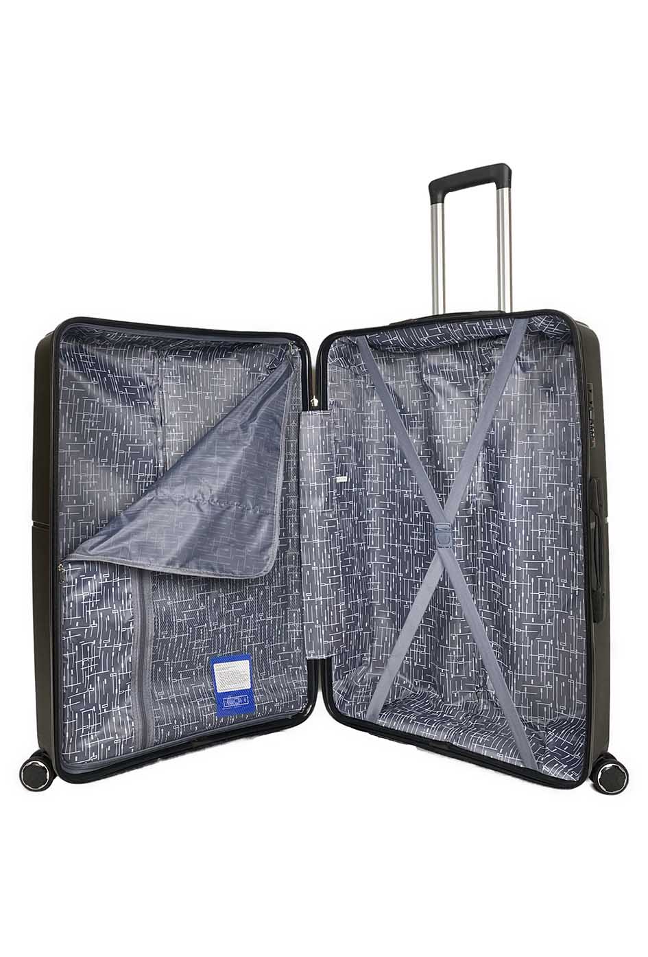 EARTH, lot de 3 valises en polypropylène RECYCLE. PE24 (BG)