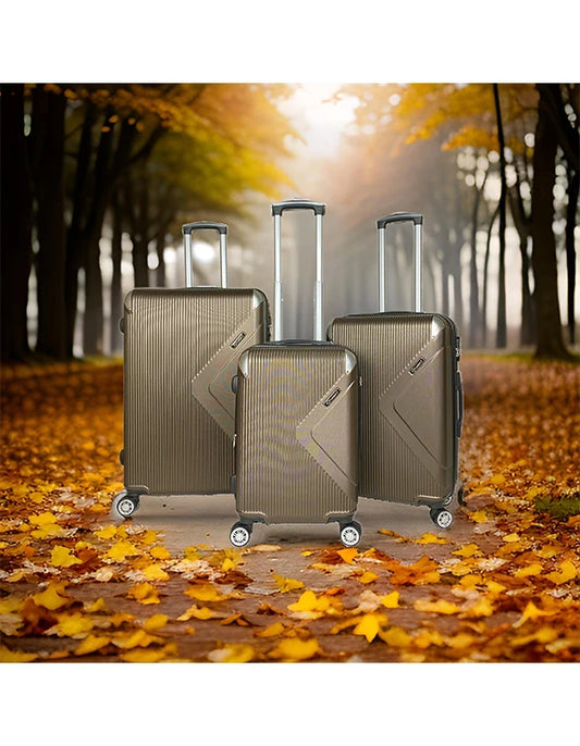 SPY : Lot de 3 valises en ABS renforcé. Extenssible